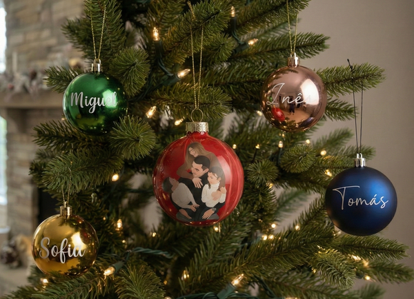 Kit Natal em Família - Bola de Natal Personalizada