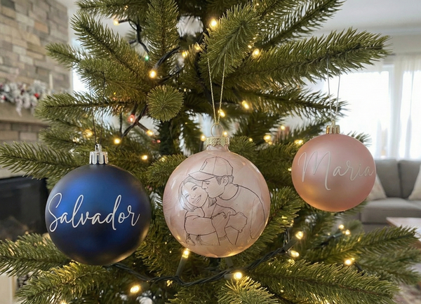 Kit Amor Eterno - Bola de Natal Personalizada