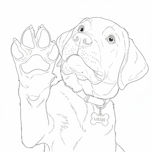 Bola de Natal Personalizada estilo Line art